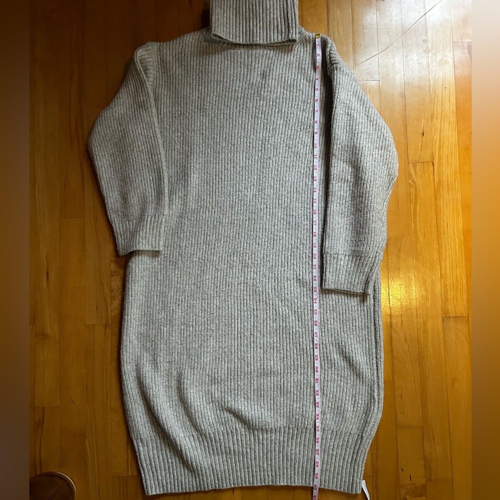 H&M Beige Turtleneck Sweater Dress - Picture 5 of 8